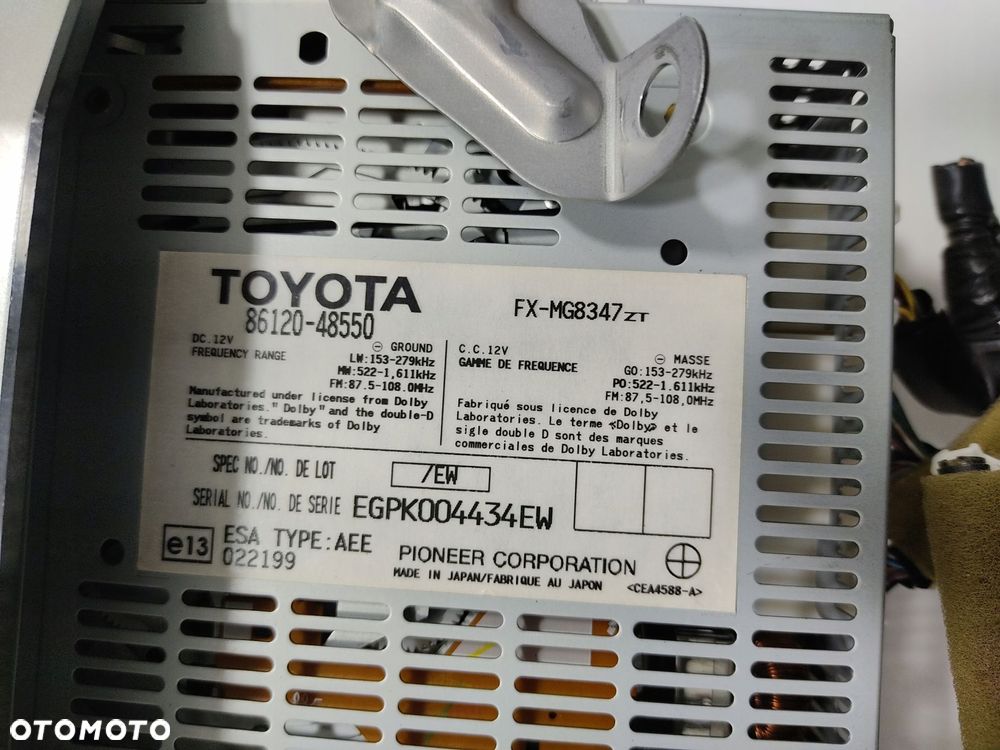 fabryczne radio cd mark levinson lexus rx ii rx400h 86120-48550 2003-2008 - 9