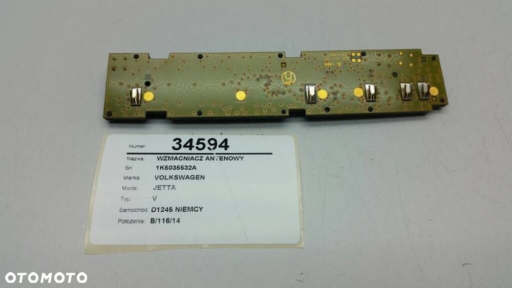 WZMACNIACZ ANTENOWY 1K5035532A VW JETTA V SEDAN - 2