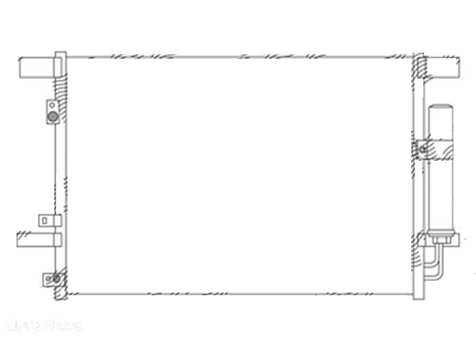 Condensator climatizare Citroen C4 Aircross, 04.2012-, motor 1.6, 86 kw benzina, 1.6 HDI, 84 kw diesel, cutie manuala, full aluminiu brazat, 665 (615)x405 (395)x18 mm, cu uscator filtrat - 1