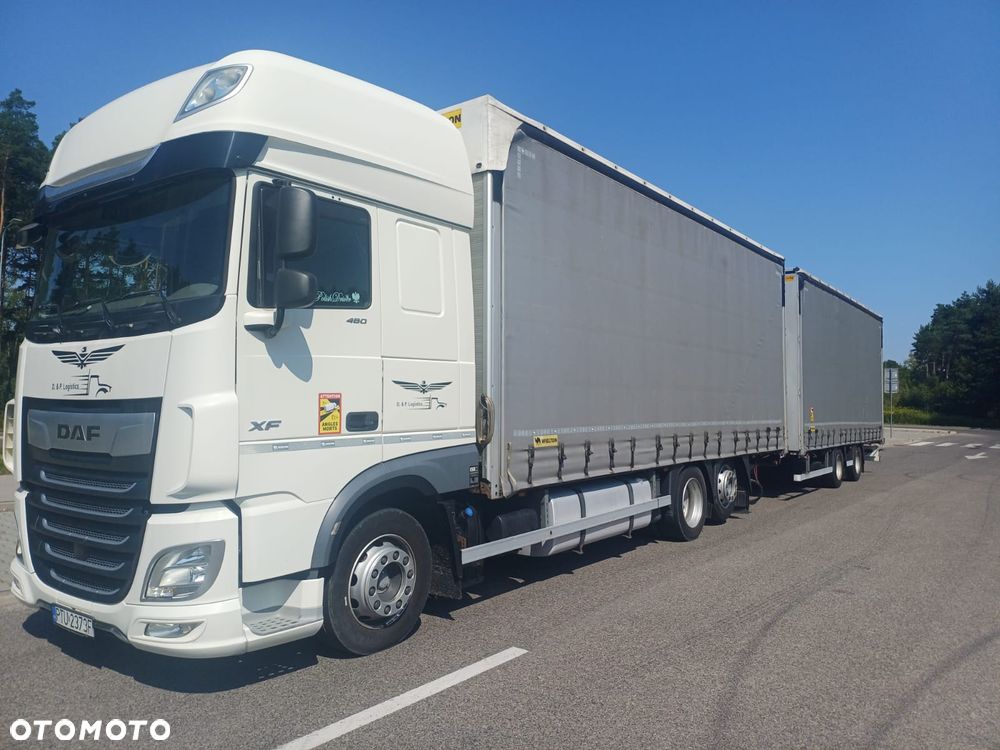 DAF XF 480 SUPER SPACE CAB / 2019r. ZESTAW TANDEM PRZEJAZDOWY 120m3 - 9