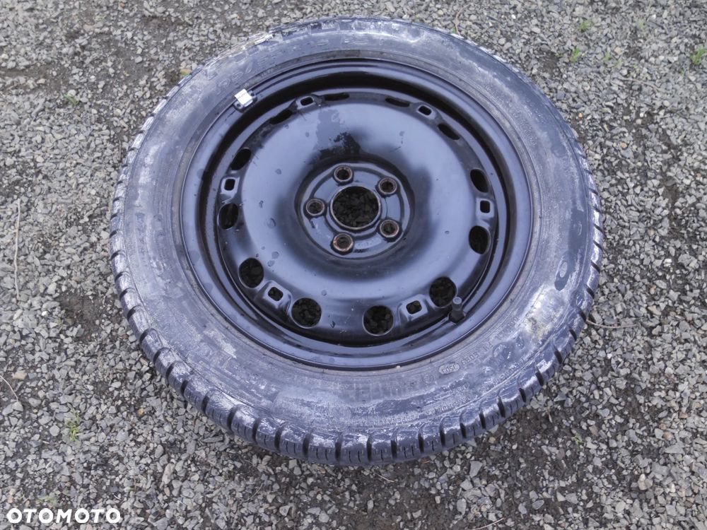 VW KOŁO ZAPASOWE 15 6J ET43 5x100 FELGA STALOWA 6Q0601027G OPONA PIRELLI P6 195/55/R15 VW AUDI SEAT SKODA - 1