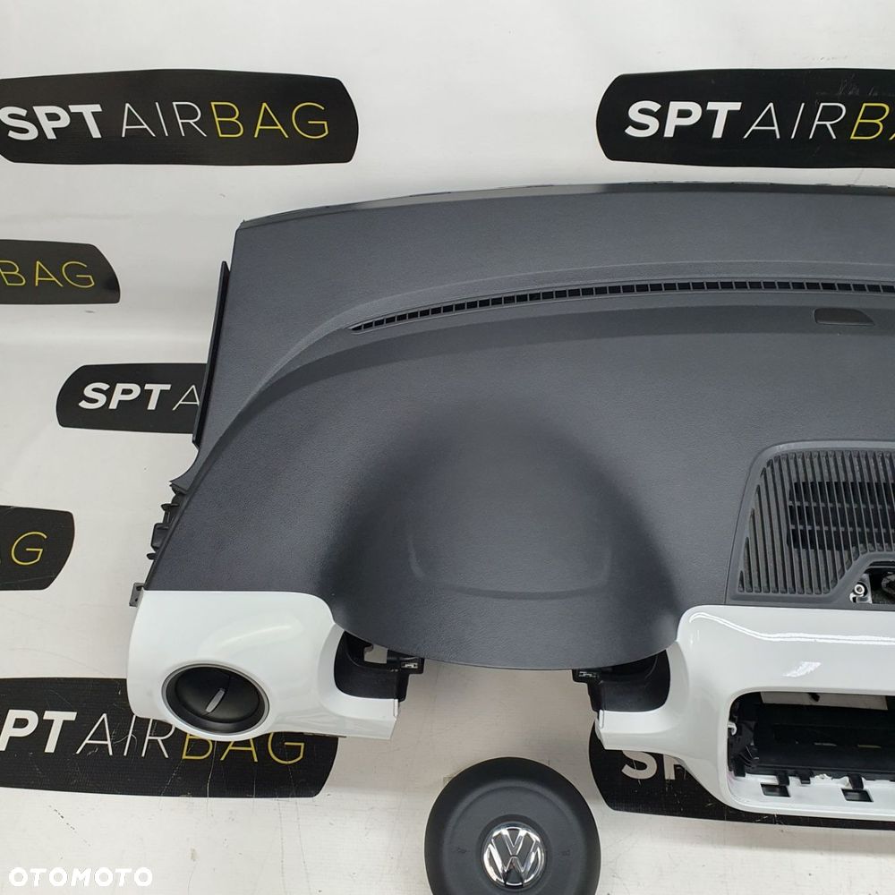 VW UP! UP DESKA ROZDZIELCZA KONSOLA KOKPIT PULPIT PODUSZKI AIRBAG AIR BAG PASY KIT SET - 2