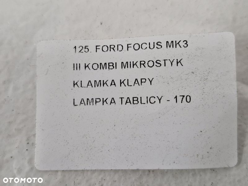 focus mk3 3 kombi mikrostyk klapy bagażnika podświetlenie tablicy bm51-19b514-af - 6