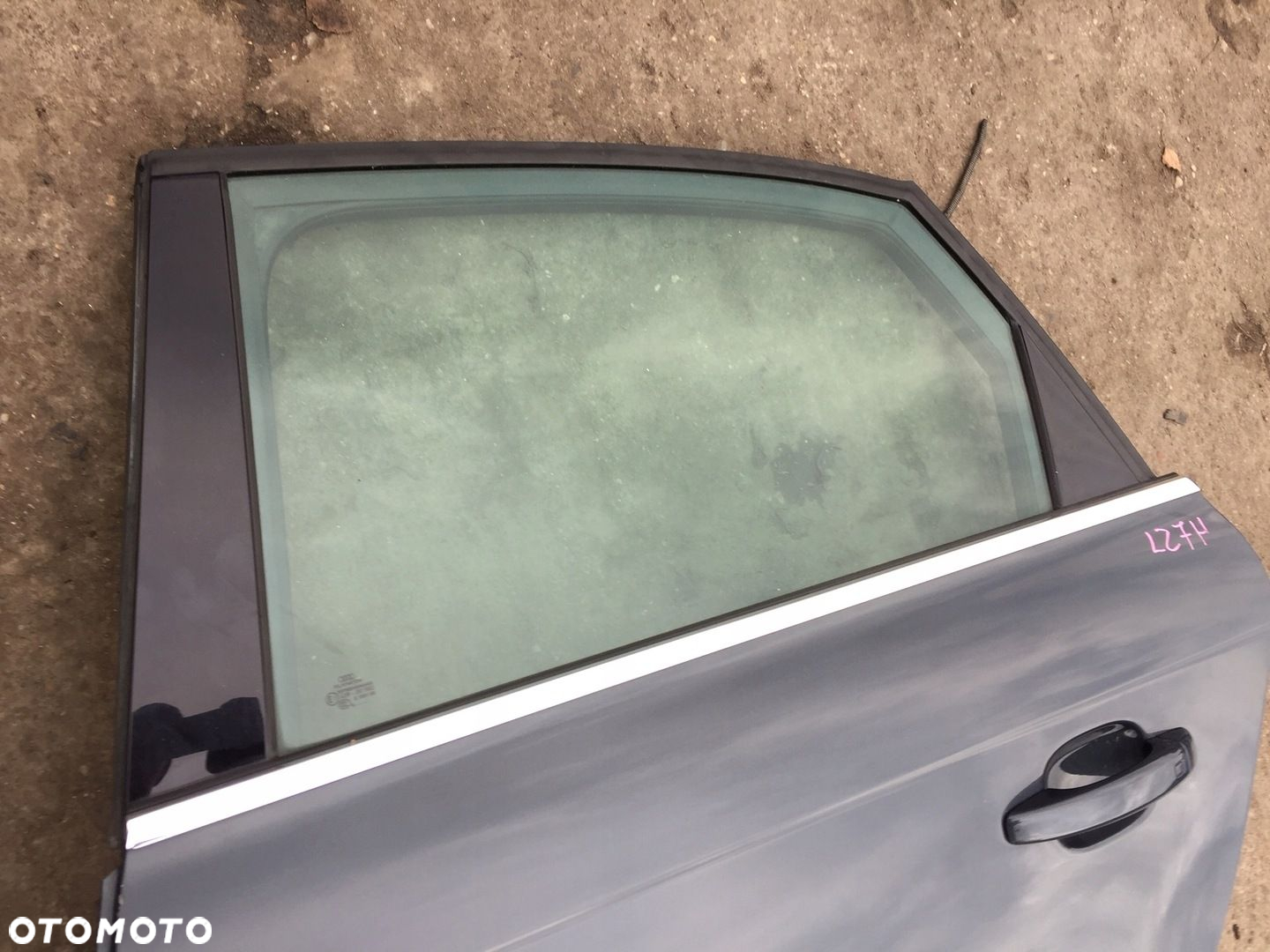 AUDI A4 B8 SEDAN DRZWI LEWE TYLNE TYŁ LZ7H SZARE - 2