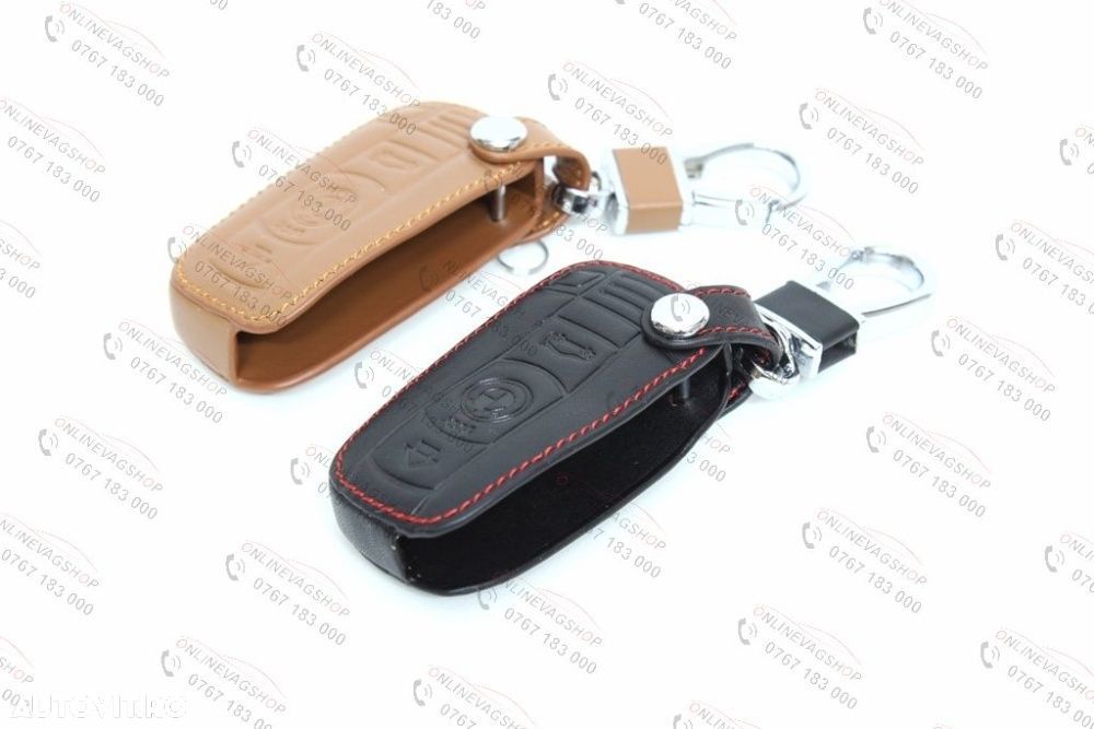 Husa BMW piele pentru cheie seria 1,3,5,6,7, E90 E92 E93 SMART - 7