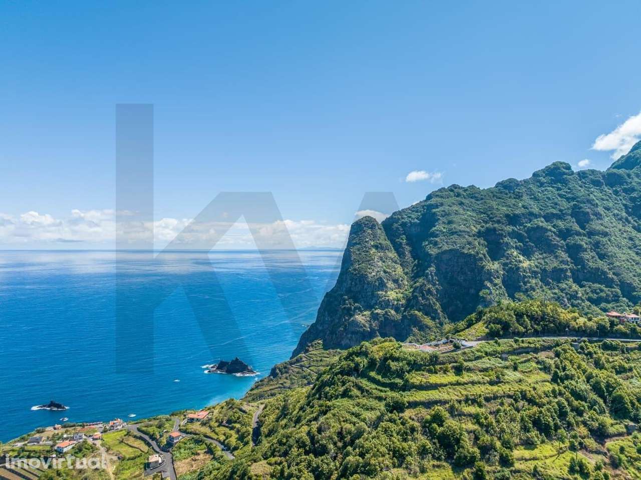 Terreno com 1396 m2 | vista fabulosa mar | Arco da Calheta - Grande imagem: 3/17
