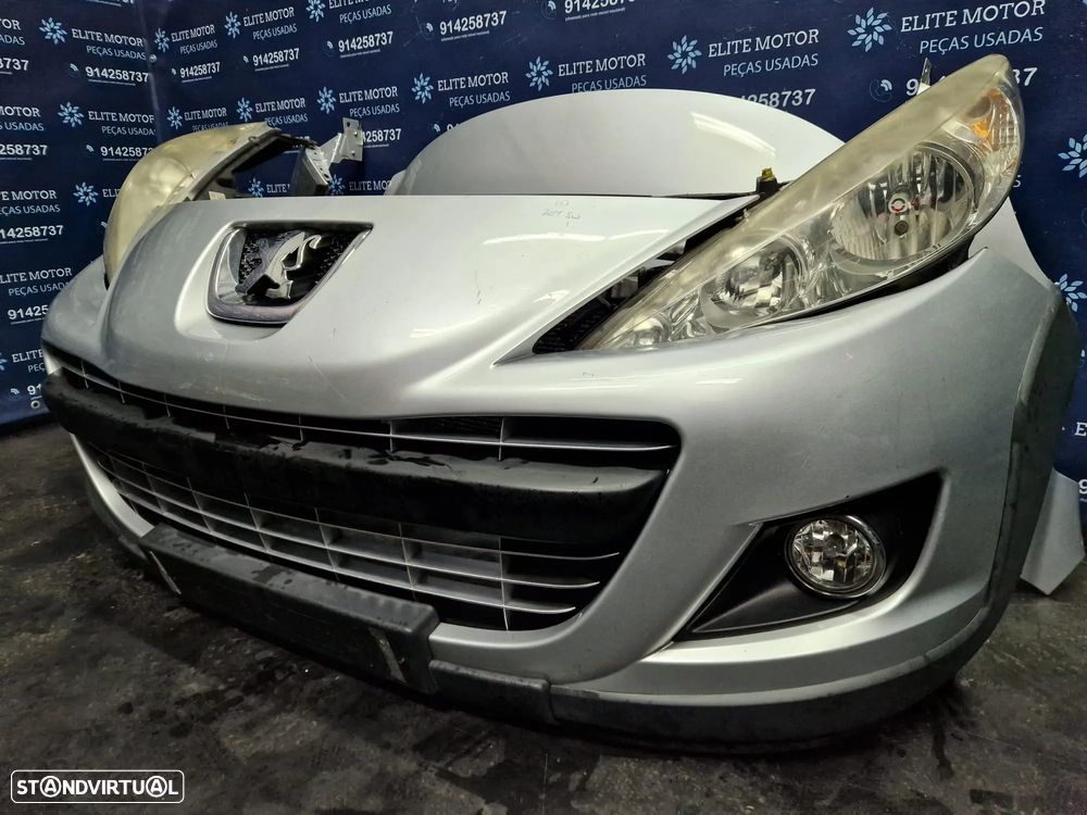 Frente completa usada PEUGEOT 207 1.6 HDI capot parachoques oticas guarda lamas radiador - 4
