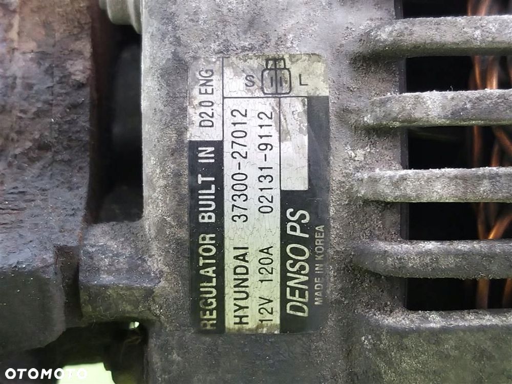 Alternator Kia Carens II 02-06 2.0 CRDi DENSO 37300-27012 02131-9112 120A - 3