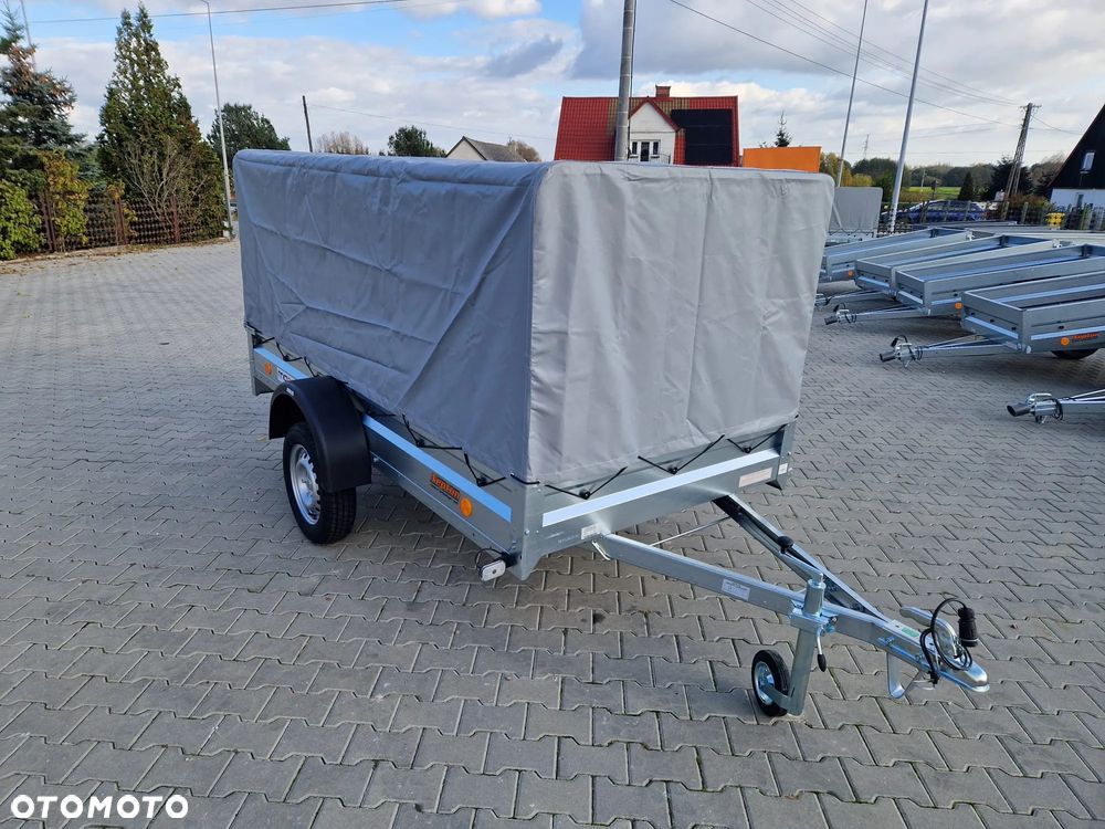 Neptun DOSTAWA Przyczepka 263x129x110cm N7-263 ptw PROMOCJA! Lekka przyczepa jednoosiowa ze stelażem i plandeką GN114 - 10