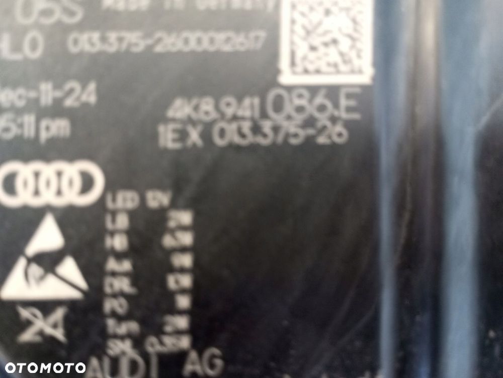 LAMPA PRAWA LASER AUDI A7 4K8 USA - 6
