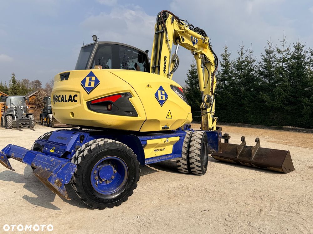 Mecalac Koparka 14 ton MECALAC 15 MWR koparko-ładowarka 3 łyżki widły 1 wł Centr.smarowanie Opony na BLIŹNIAKU 80%Camso ładowarka 714 12MTX 4x4 skrętne KLIMA kabina Premium silnik 146KM volvo EW140B DEUTZ szybka 35km/h - 3
