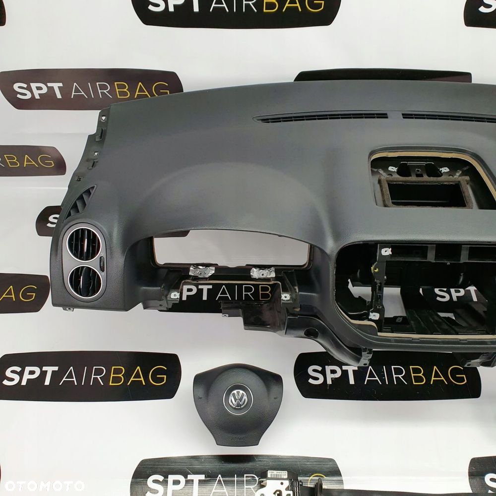 VW GOLF VI PLUS DESKA ROZDZIELCZA KONSOLA KOKPIT PULPIT PODUSZKI AIRBAG AIR BAG PASY KIT SET - 2