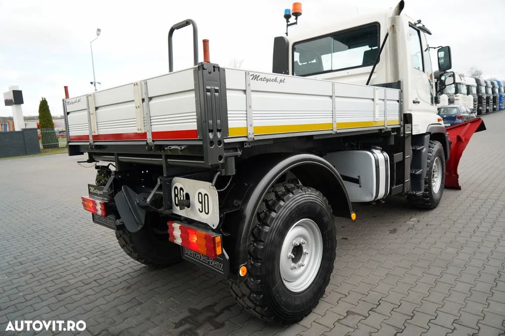 Mercedes-Benz UNIMOG U300 / 4X4 / BASCUNĂTOR 3 LATE / PLUG / MUNICIPAL / CUPLĂRI HIDRAULICE / EPS + AMBREIAJ - 14
