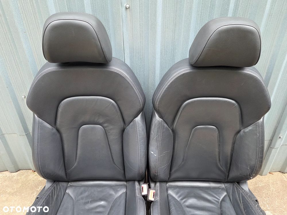 AUDI A4 B8 KOMBI FOTEL FOTELE PRZÓD PRZEDNIE KANAPA TAPICERKA BOCZKI KPL SKÓRA POMORSKIE - 3