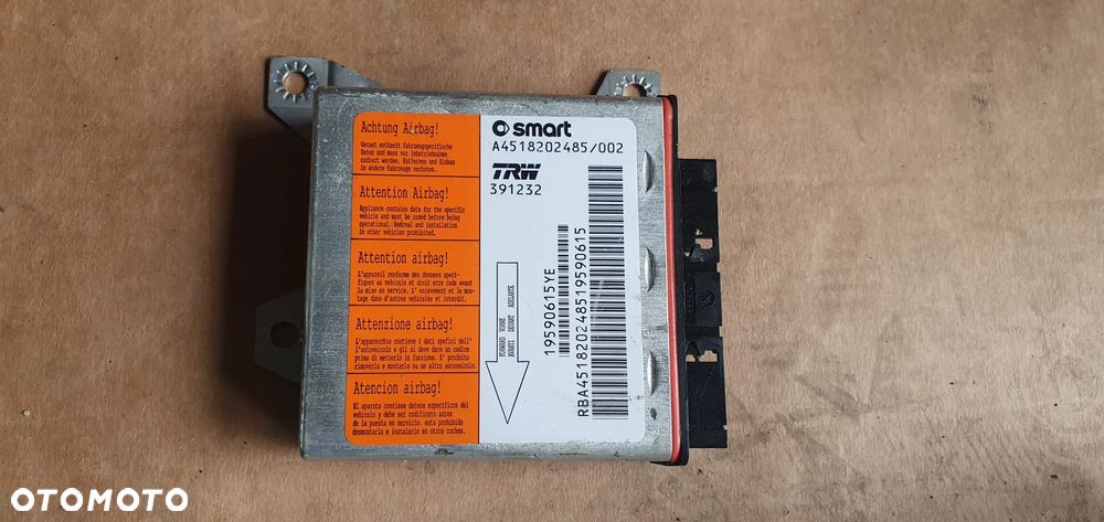 Konsola poduszki pasy AIRBAG sensor zestaw naprawczy Smart Fortwo II 451 - 10