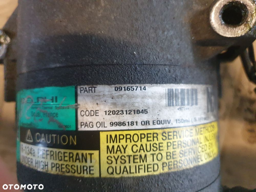 KOMPRESOR KLIMATYZACJI SPRĘŻARKA MERIVA A 1.6 16V 09165714 OPEL 2003-2005 - 5