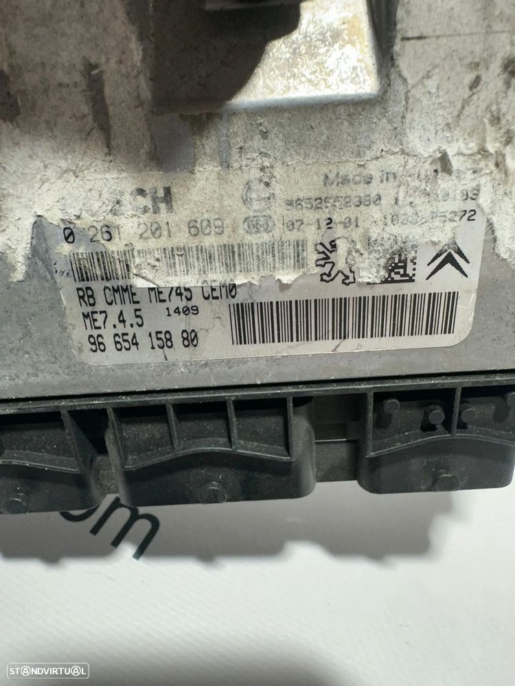 .Centralina Motor Bosch Original PSA Peugeot Citroen NFU 1.6i 16v 9665415880 0261201609 2004 - 2010 - 7
