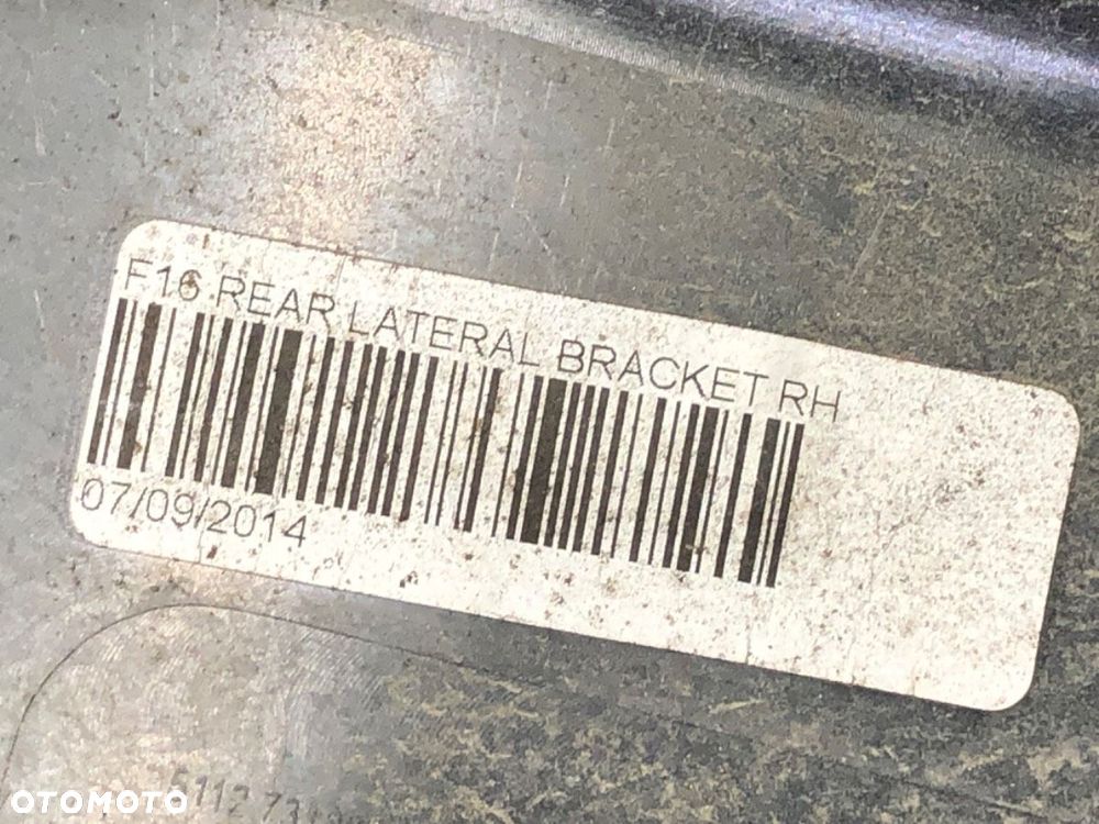 ŚLIZG ZDERZAKA PRAWY TYŁ  BMW X6 (F16, F86) 2014 - 2019 xDrive 30 d 190 kW [258 KM] olej napędowy - 4