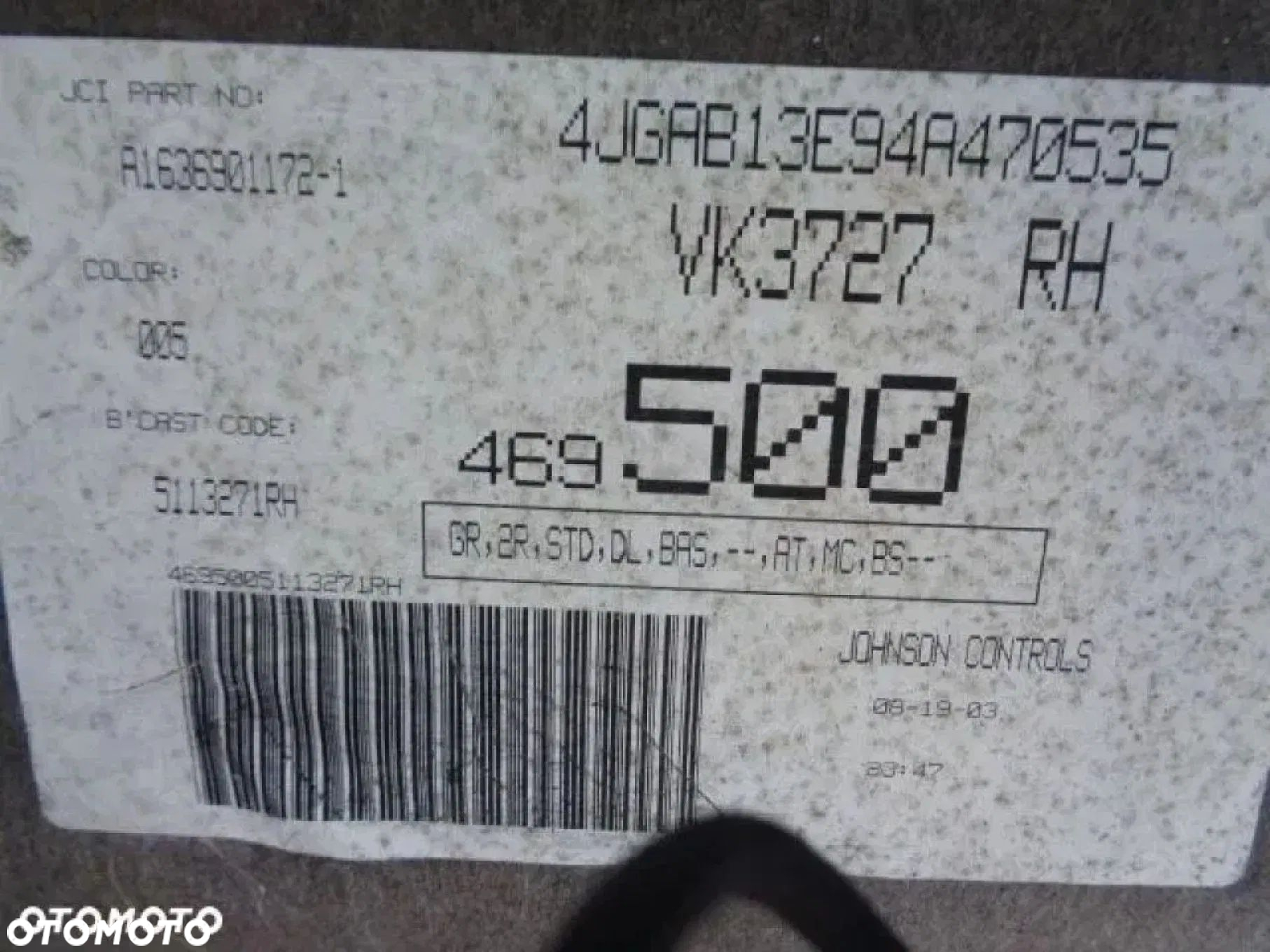 Mercedes ML W163 Lift 01-05 Podsufitka A1636901172 - 5