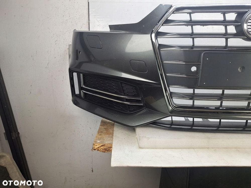 ZDERZAK AUDI S4 A4 S-LINE B9 8W 2017-2019 GRILL PRZED LIFTEM 6 X PDC SPRYSK - 3