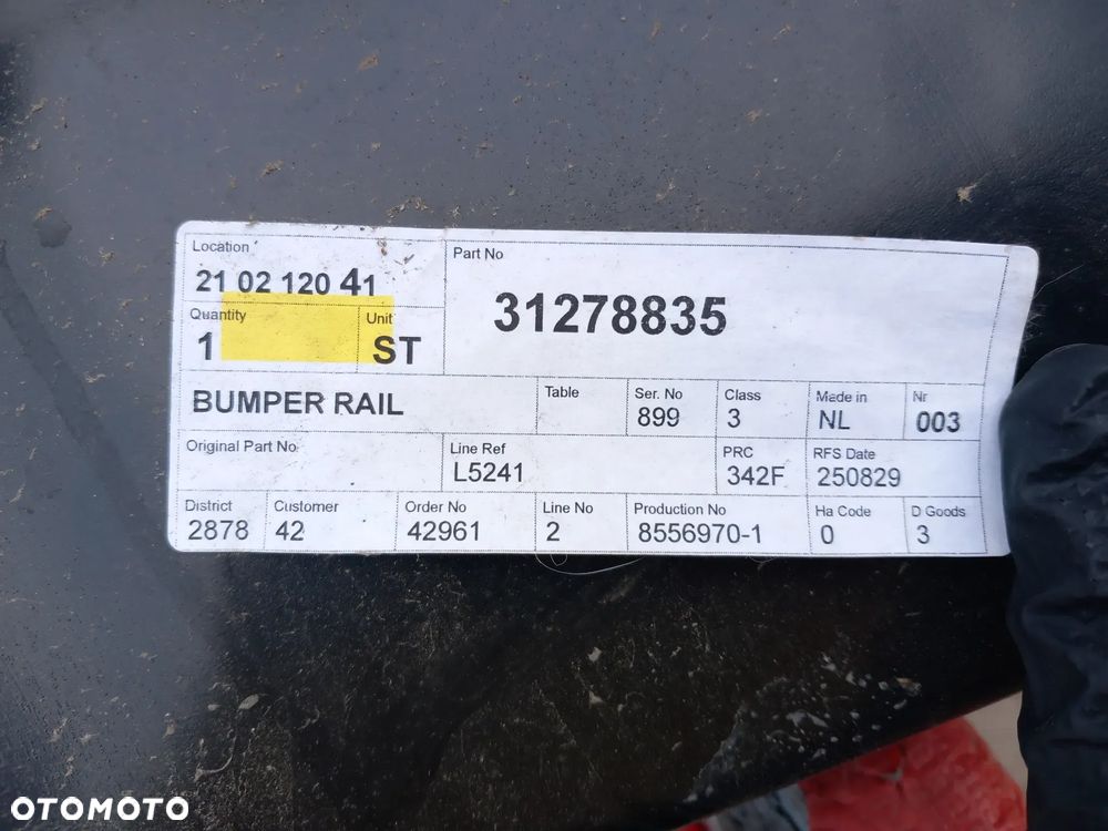 Belka tylnego zderzaka VOLVO V60, S60, wzmocnienie 31278835 NOWE Warszawa - 11