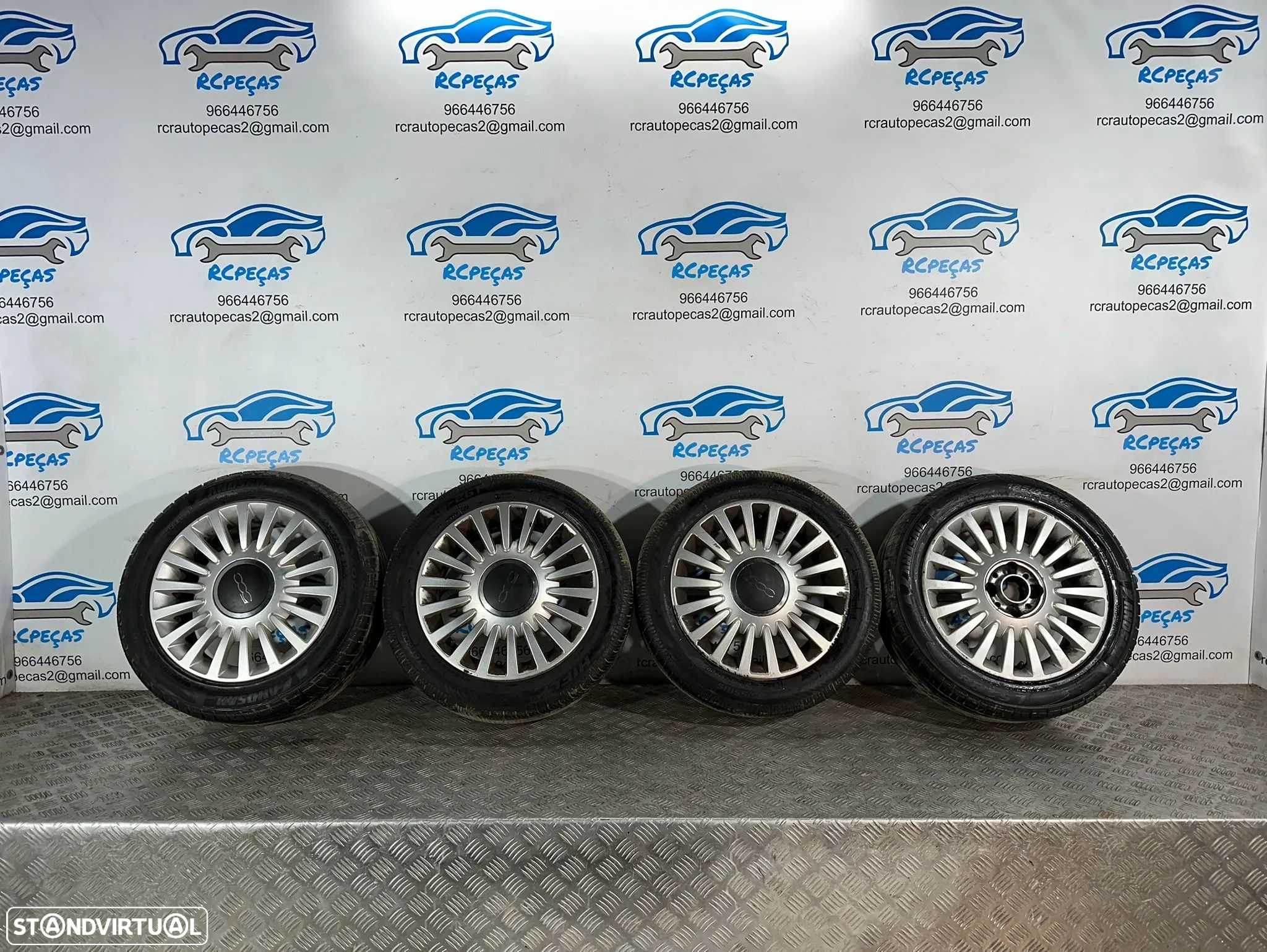 .Conjunto Jantes 15 Originais Fiat 4x98 6J ET35 51787641 - 1