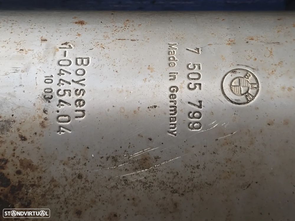 BMW Série 7 E65 E66 745i V8 Silencioso Traseiro panela de Escape Muffler OEM Original 2001- - 4
