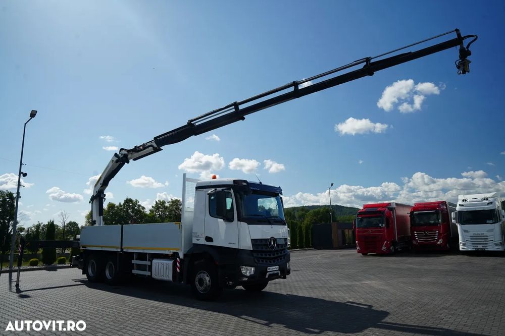 Mercedes-Benz AROCS 2636 / 6x4 / LIVRARE - 6,3 M / PALFINGER PK 22002- EH D- 15 M / MAX. CAPACITATE DE ÎNCĂRCARE 5.700 KG / ROTARE / TELECOMANDĂ / EURO 6 - 3