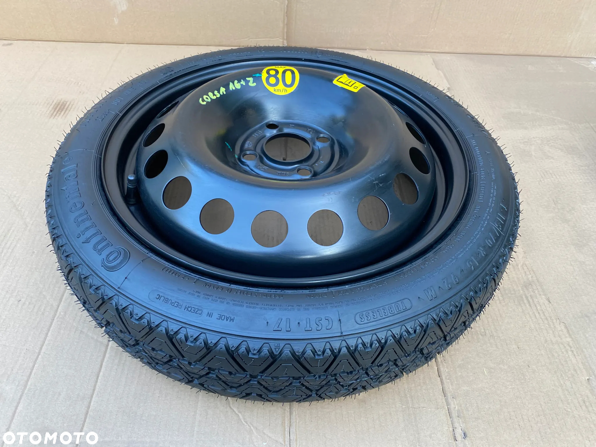Orginał GM Koło dojazdowe 16 4x100 OPEL ADAM A ROCKS CORSA D E  + Zestaw - 10