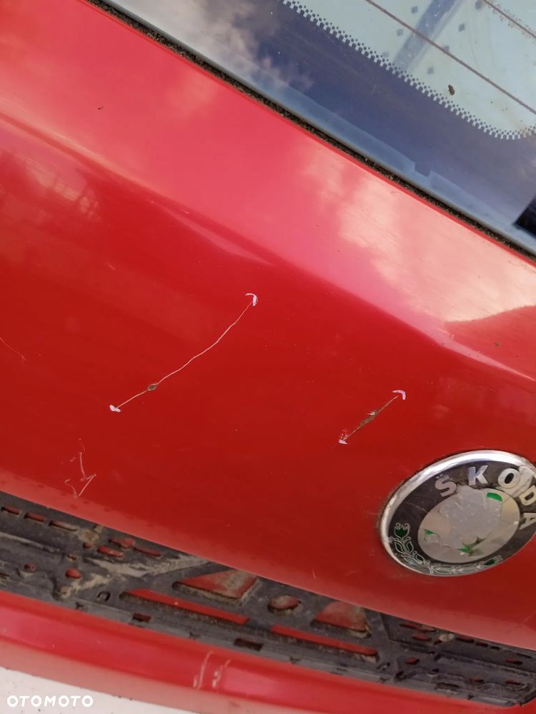 KLAPA BAGAŻNIK SKODA FABIA I HB HATCHBACK CZERWONA - 5