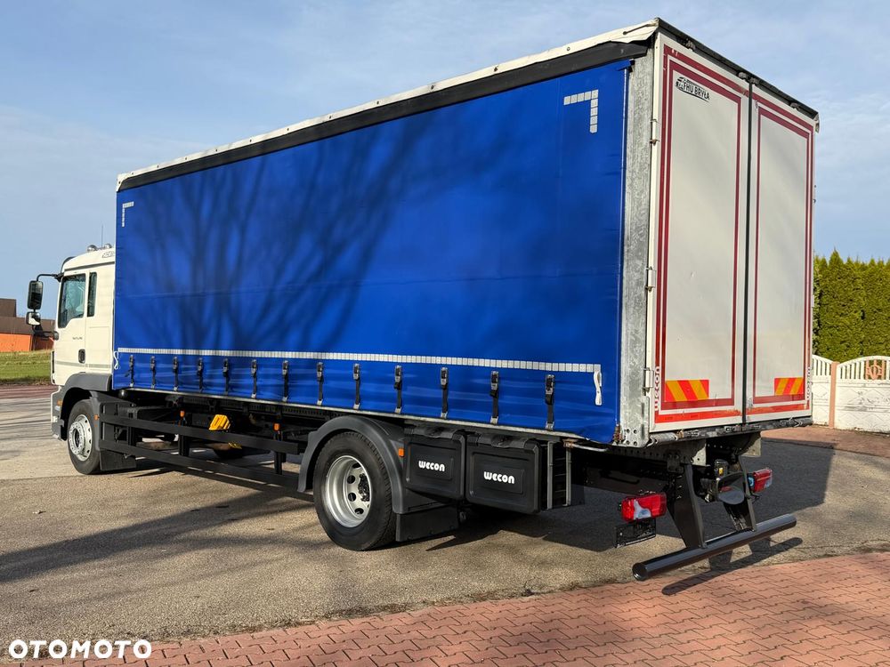 MAN TGM 15.290 / FIRANKA / 2016R / KLIMA POSTOJOWA /SPROWADZONY/ 8T ŁADOWNOŚĆ / 17 PALET / E6  / WINDA / - 6