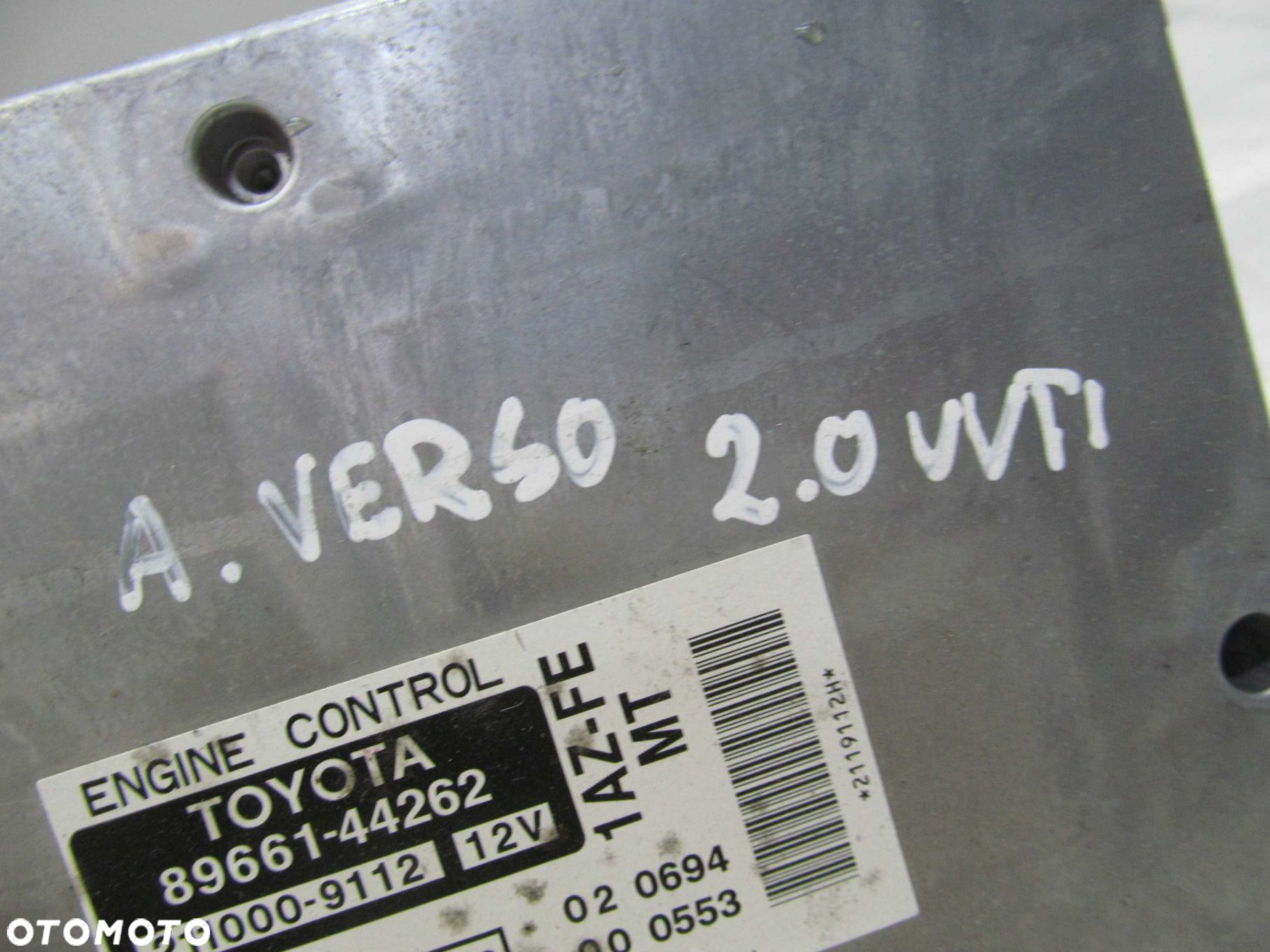 TOYOTA AVENSIS 2.0 KOMPUTER STEROWNIK 89661-44262 - 6