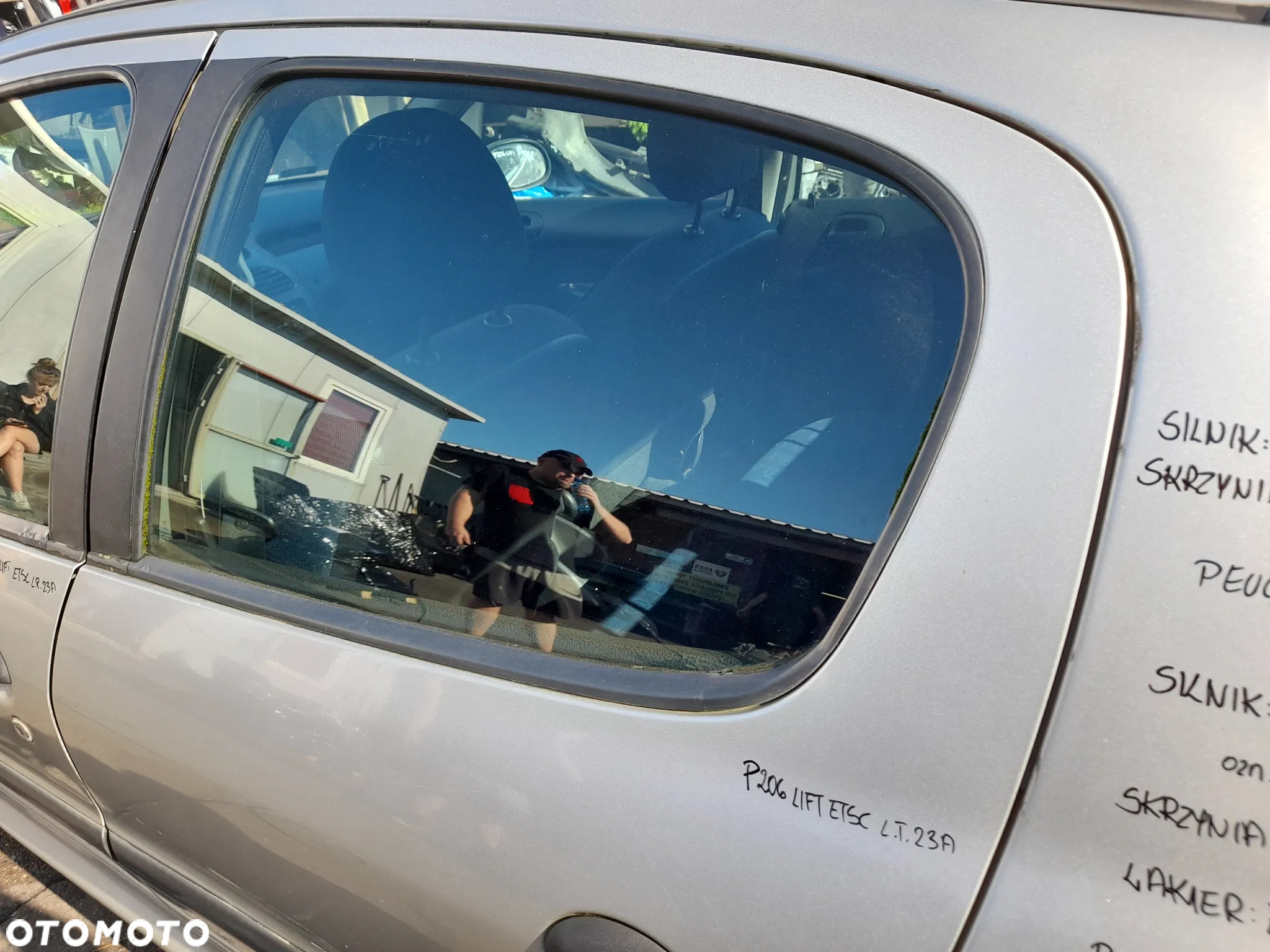 PEUGEOT 206 LIFT DRZWI LEWY TYŁ LEWE TYLNE ETSC - 4