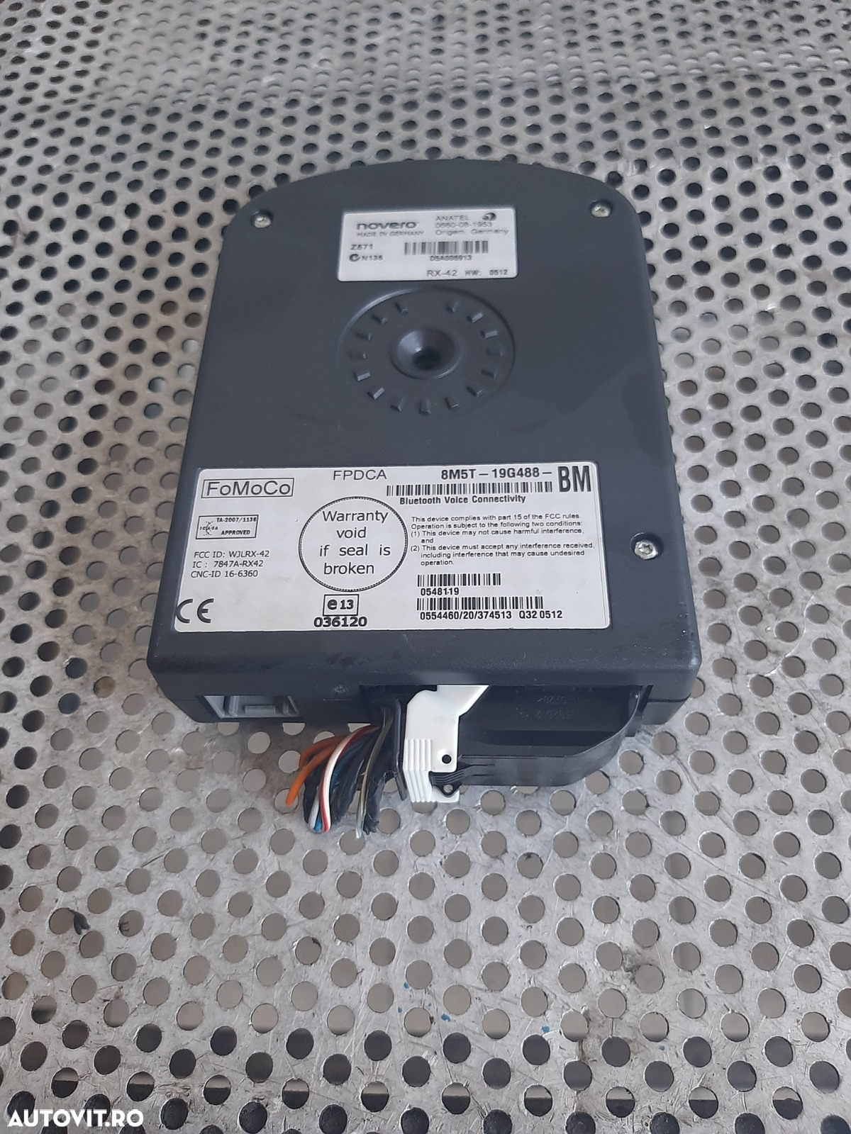 Interfata Modul Bluetooth Ford Focus 2 Facelift C Max Mondeo Fiesta VI Etc. Cod 8M5T-19G488-BM Dezmembrez Ford Focus 2 Facelift 1.6 Tdci Euro 5 Motor GPDA An 2008-2011 Volan Stanga - 3