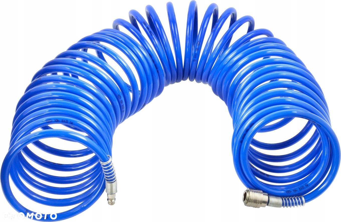 WĄŻ SPIRALNY PRZEWÓD PNEUMATYCZNY PU 8 x 12 mm 20m - 1