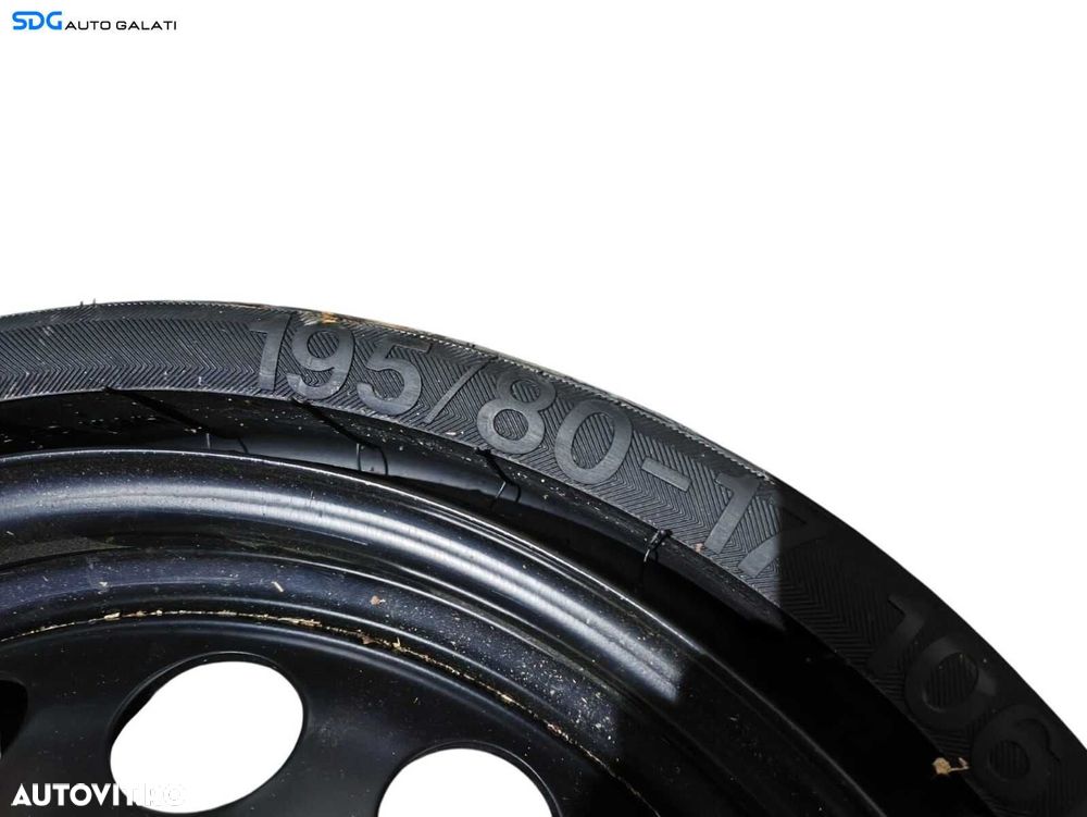 Roata Janta Rezerva Slim 5x120 195 80 R17 17 Volkswagen Touareg 2.5 TDI 2003 - 2010 Cod 7L6601027B [L2857] - 7