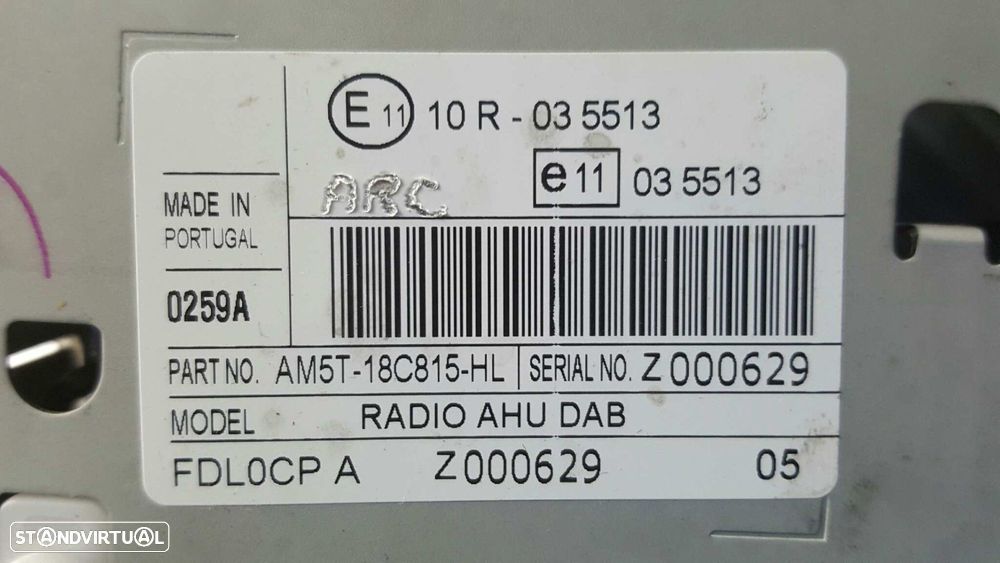 SISTEMA AUDIO / RADIO CD FORD FIESTA (CB1) AMBIENTE - 4