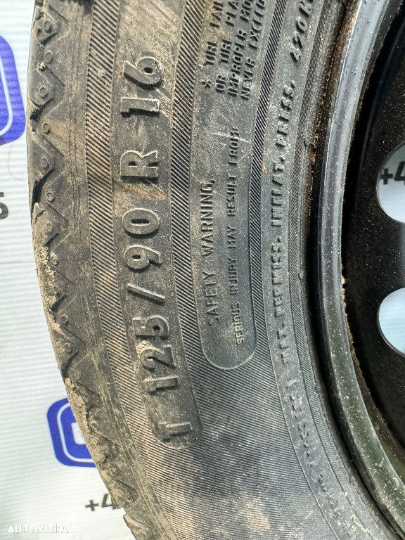 Roata rezerva slim mercedes benz 125/90 r16 5x112 - 3