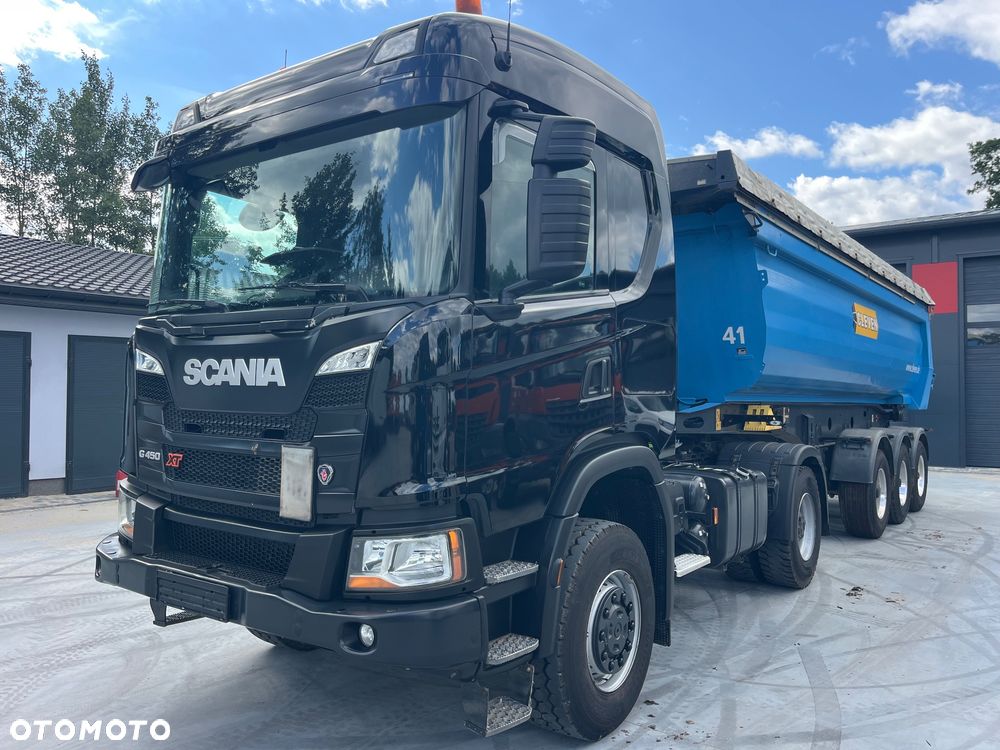Scania G450 XT Nex Gen 4x4 stały napęd, skrzynia redukcyjna, biegi terenowe, kabina z łóżkiem, hydraulika do wywrotu, z Niemiec, opticruise ze sprzęgłem SCANIA 4x4 XT G450 ciągnik (nie Mercedes AROCS Volvo Man itp) - 2