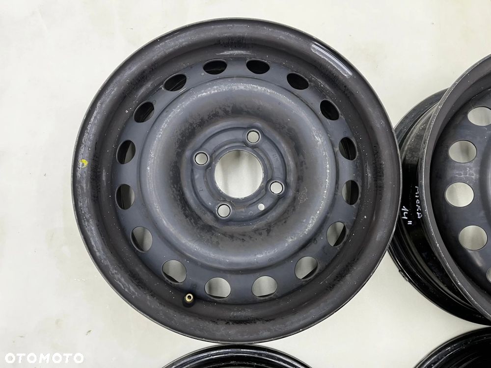 Felgi stalowe Nissan Micra III K12 03-10r. 5jx14 4x100 ET45 CH60 14 cali ORYGINALNE KOMPLET 40300ax6 - 2