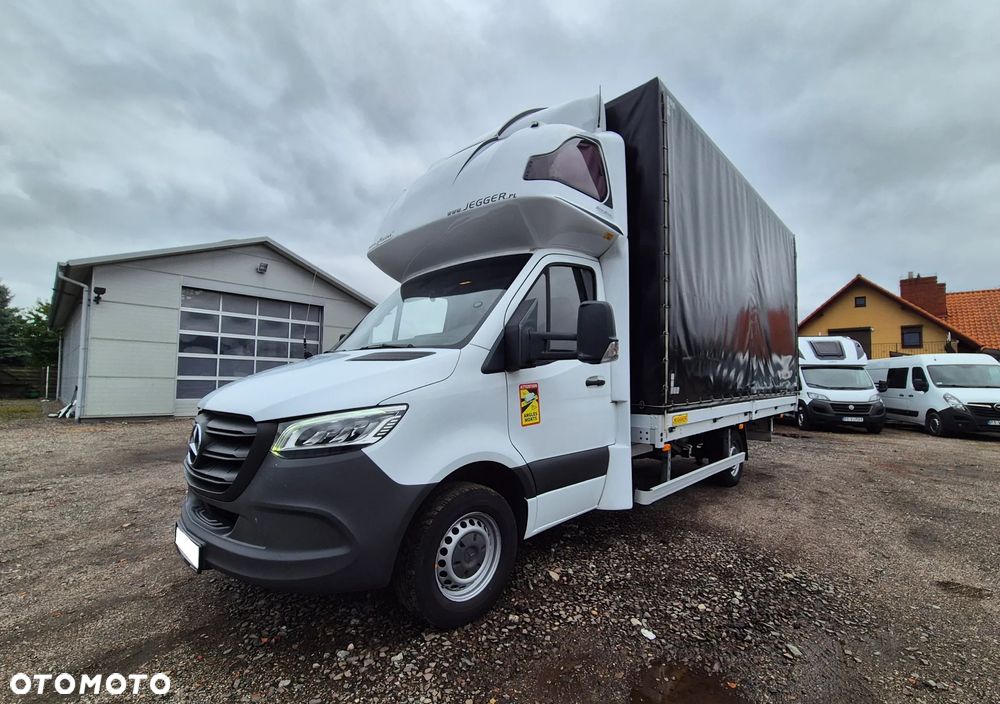 Mercedes-Benz SPRINTER 319 12EP JEGGER FULL LED 2023 DRZWI TYŁ KLIMATYZACJA WEBASTO PODUSZKI SALON PL BEZWYPADKOWY SERWISOWANY W ASO MB BEZ KLUCZYKOWY DOSTĘP - 2