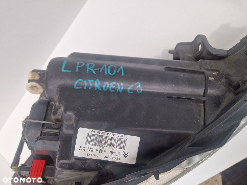 CITROEN C3 LAMPA PRZÓD PRZEDNIA PRAWA  EUROPA 9647214180 - 3