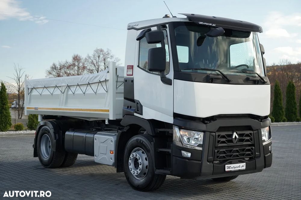 Renault C 440 / 4X2 / BASCULATOR DUBLU / HYDROBORDER / RETARDER / 13 LITRI - 16