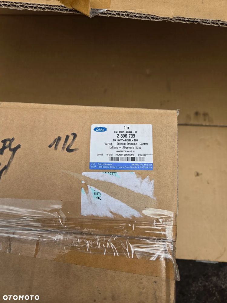 instalacja wiązka Ford Transit MK-8 Custom BK3T-9K499-BFG 2396739 BK3Z-9K499-BF skrzynka bezpieczników BSI Exhaust Emission control - 11