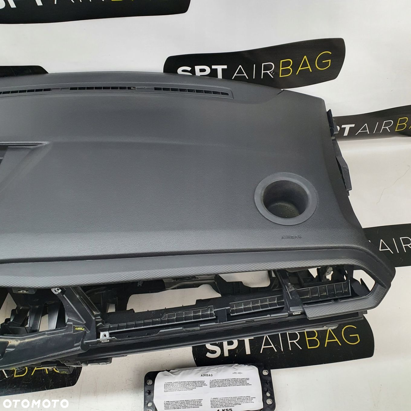 VW T6.1 DESKA ROZDZIELCZA KONSOLA KOKPIT PULPIT PODUSZKI AIRBAG AIR BAG PASY KIT SET - 4