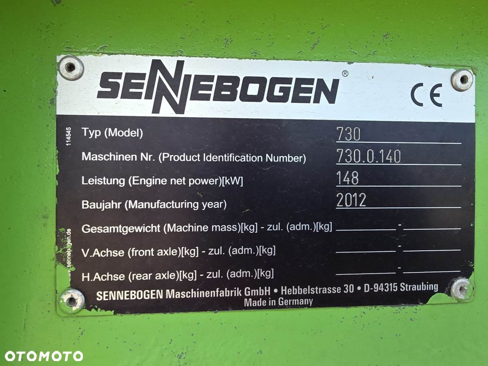 Sennebogen 730 jak CAT FUCHS TEREX ATLAS P596 - 9