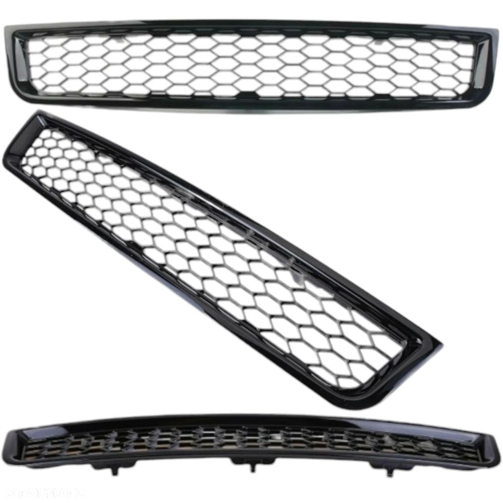 AUDI A4 B6 00-04 ATRAPA KRATKA przednia GRILL CZARNA RS LOOK - 1