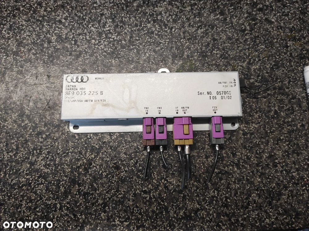WZMACNIACZ ANTENOWY RADIA MODUŁ AUDIO ANTENY AUDI A4 B6 B7 8E9035225B KOMBI AVANT  WYSYŁKA !!!!! - 1