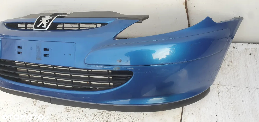 PEUGEOT 307 ZDERZAK PRZEDNI PRZÓD GRILL ORYGINAŁ - 3