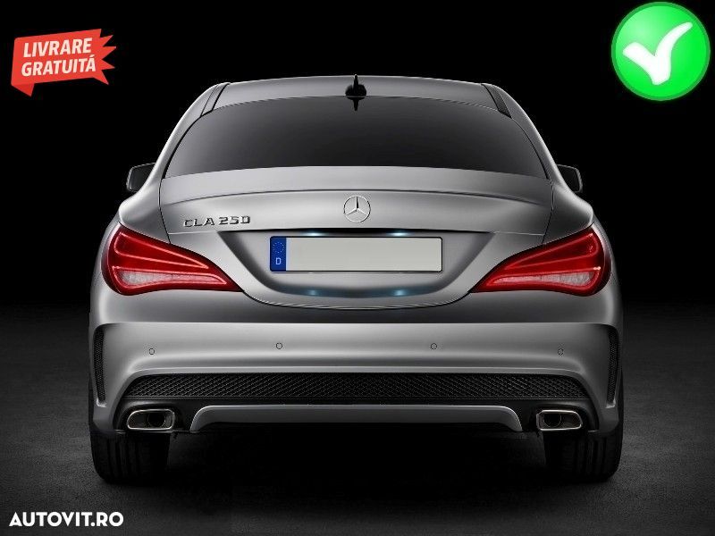 Difuzor Bara Spate Mercedes CLA W117 X117 (2013-2018) Facelift CLA45 Look- livrare gratuita - 8